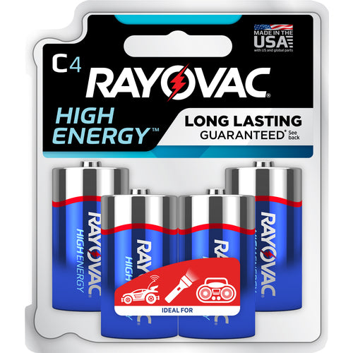 C High Energy Alkaline Batt-4Pk - Exact Tooling