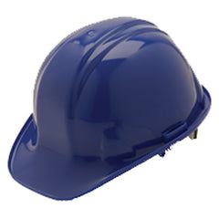4 Point Ratchet Hard Hat, Blue - Exact Tooling