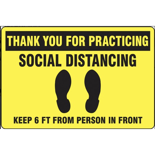 12X18 YEL THANK SOC DIS - Exact Tooling