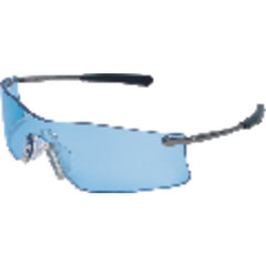 Safety Glasses - Light Blue - Anti-Fog Lens - Metal T4 Style - Exact Tooling