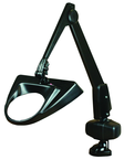 26" LED Magnifier 2.25X Clamp Base W/ Floating Arm Hi-Lighter - Exact Tooling
