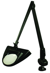 40" LED Magnifier 2.25X Clamp Base W/ Floating Arm Hi-Lighter - Exact Tooling