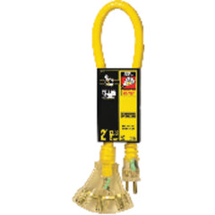 Extension Cord - 2' Extra HD 3-Outlet (Powerlite) - Exact Tooling
