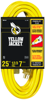 Yellow Jacket Extension Cord - 25' Extra Heavy Duty 1-Outlet (Powerlite) - Exact Tooling