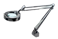 Floating Arm Magnifier Light - 5" Rnd Lens; 3 Diopter - Exact Tooling