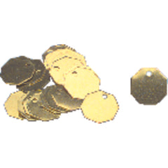 Tool Room Checks - 1″ Round Aluminum - Package 100 - Exact Tooling