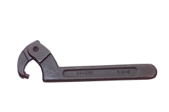 2 to 4-3/4'' Dia. Capacity - 10-1/2'' OAL - Adjustable Pin Spanner Wrench - Exact Tooling