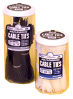 Cable Ties in a Jar - Natural Nylon-4; 7.5; 11" Long - Exact Tooling