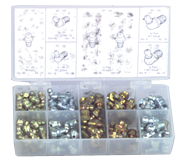 385 Pc. Grease Fitting Assortment - Exact Tooling