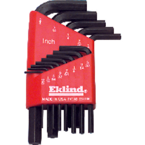 13 Pieces-0.050″-3/8″ Short Arm Style - Hex Key Set - Exact Tooling