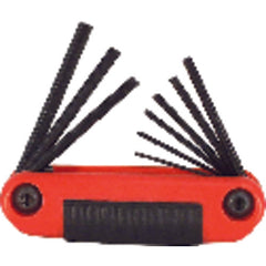 5 Pieces-3/16″-3/8″ Fold Up Style - Hex Key Set - Exact Tooling