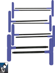 8 Piece - 2.0 - 10mm T-Handle Style - Ball End Hex Key Set with Cushion Grip - Exact Tooling