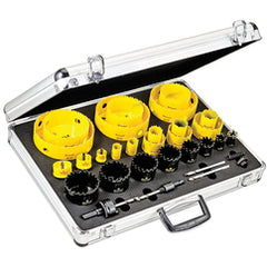 KMX25061-N Hole Saw Kit DCH/CT/CSC Electricians Kit with 25 Hole Saws & 6 Accessories - Exact Tooling