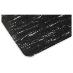 3' x 5' x 1/2" Thick Marble Pattern Mat - Black/White - Exact Tooling