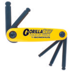 5 Pieces-3/16″-3/8″ Fold Up Style - Ball End Hex Key Set - Exact Tooling