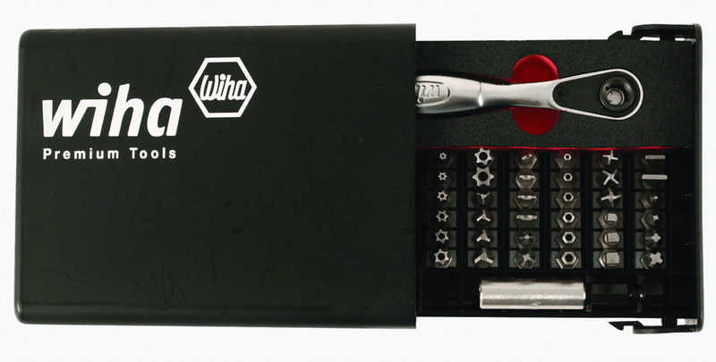 39 PC SECURITY BIT SET W/REV RATCHET - Exact Tooling