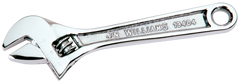 1-1/2'' Opening - 12'' OAL - Chrome Plated Adjustable Wrench - Exact Tooling