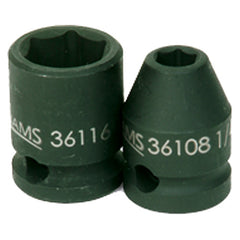 10 mm × 78.58 mm Overall Length-1/2″ Drive-6 Point - Metric Deep Impact Socket - Exact Tooling