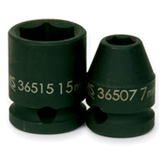 9 mm × 1 1/16″ Overall Length-3/8″ Drive-6 Point - Metric Impact Socket - Exact Tooling