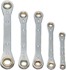 Snap-On/Williams (5 Piece) Straight Ratcheting Box Wrench Set - Metric - Exact Tooling