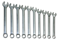 Snap-On/Williams Fractional Combination Wrench Set -- 10 Pieces; 12PT Satin Chrome; Includes Sizes: 1-5/16; 1-3/8; 1-7/16; 1-1/2; 1-5/8; 1-11/16; 1-3/4; 1-13/16; 1-7/8; 2" - Exact Tooling