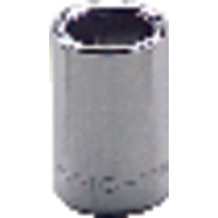 8 mm × 21.43 mm-1/4″ Drive-6 Point - Metric Standard Socket - Exact Tooling