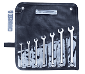 Wright Tool Fractional Combination Wrench Set -- 7 Pieces; 12PT Chrome Plated; Includes Sizes: 1/4; 5/16; 3/8; 7/16; 1/2; 9/16; 5/8"; Grip Feature - Exact Tooling