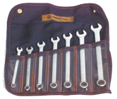 Wright Tool Fractional Combination Wrench Set -- 7 Pieces; 12PT Chrome Plated; Includes Sizes: 3/8; 7/16; 1/2; 9/16; 5/8; 11/16; 3/4"; Grip Feature - Exact Tooling