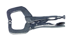 MIT Locking Grip C-Clamp -- #3835 Plain Grip 8-3/8'' Capacity 18'' Long - Exact Tooling