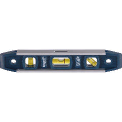 Model 581–9–9″ Length–3 Vials (1 Plumb, 1 Level, 1 45°) - Top Reading - Magnetic Toolbox Level - Exact Tooling