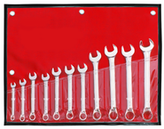 11 Piece - 12 Point - 3/8; 7/16; 1/2; 9/16; 5/8; 11/16; 3/4; 13/16; 7/8; 15/16 & 1" - Combination Wrench Set - Exact Tooling