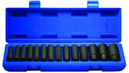 15 Piece - 11 to 32mm - 1/2" Drive - Metrid Deep Impact Socket SEt - Exact Tooling