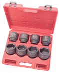 8 Piece - 3/4" Drive - Shallow Impact Socket Set - Exact Tooling