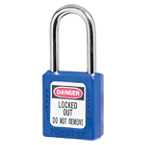 Xenoy Padlock - 1 1/2″ Body Width; Keyed: Different; Blue - Exact Tooling