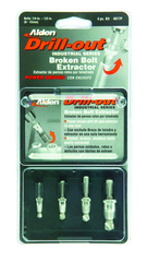#4017P; Removes 1/4 - 1/2" SAE Screws; 4 Piece Drill-Out - Screw Extractor - Exact Tooling