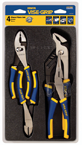 Pliers Set -- #2078707; 4 Pieces; Includes: 6" Diagonal Cutter; 6" Slip Joint; 8" Long Nose; 10" Groove Joint - Exact Tooling