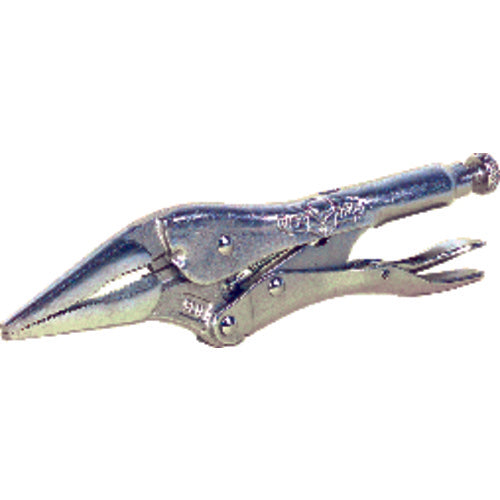Vise-Grip Long Nose Locking Pliers with Wire Cutter - 6LN Plain Grip 2 1/4″ Capacity 6″ Long - Exact Tooling
