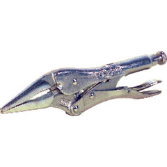 Vise-Grip Long Nose Locking Pliers with Wire Cutter - 6LN Plain Grip 2 1/4″ Capacity 6″ Long - Exact Tooling