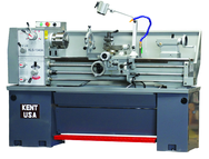 Geared Head Lathe - #KLS1440A - 14" Swing; 40" Between Centers; 3 HP Motor; D1-4 Camlock Spindle - Exact Tooling
