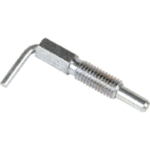 Lever type Steel Plunger 1/2″–13, Non-Locking, Zinc Plated Clear Chromate Finish - Exact Tooling