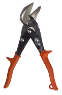 1-3/8'' Blade Length - 9-1/4'' Overall Length - Right Cutting - Metalmaster Offset Snips - Exact Tooling