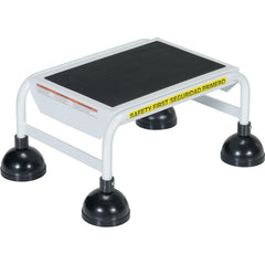 Spring Loaded Roll Ladder 1 Step White - Exact Tooling