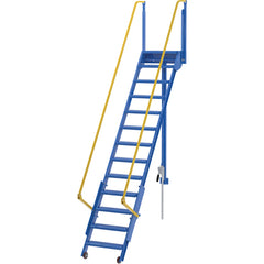Folding Mezzanine Ladder 120″ - Exact Tooling
