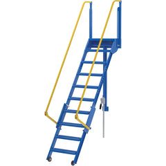 Folding Mezzanine Ladder 96″ - Exact Tooling