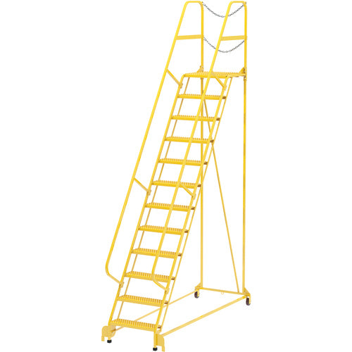 Maintenance Ladder Grip-Strut 12-Step Yellow - Exact Tooling
