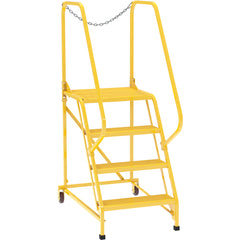Maintenance Ladder Perforated 4-Step Yellow - Exact Tooling