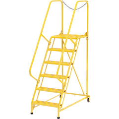 Maintenance Ladder Grip-Strut 6-Step Yellow - Exact Tooling