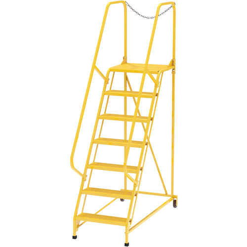 Maintenance Ladder Perforated 7-Step Yellow - Exact Tooling