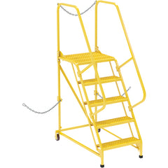 ‎Semi-Trailer Access Ladder - 5-Grip Step Yellow - 350# - Exact Tooling