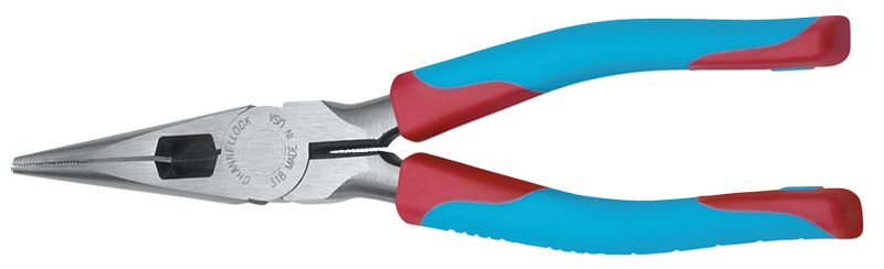 Channellock Long Needle Nose Pliers -- #318CB Cushion Grip 8.5'' Long - Exact Tooling
